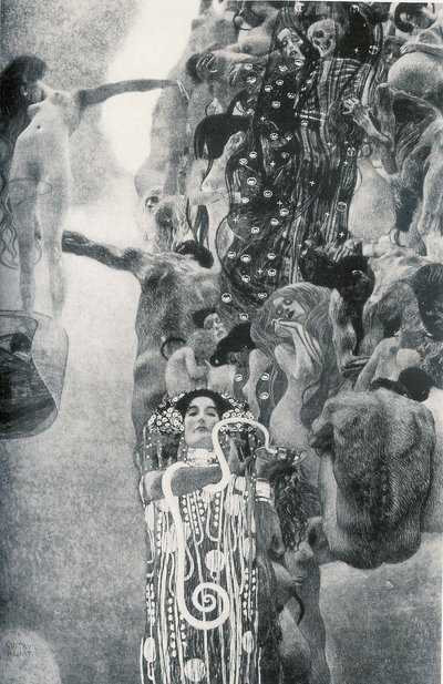 Medicina de quadro de faculdade de Gustav Klimt